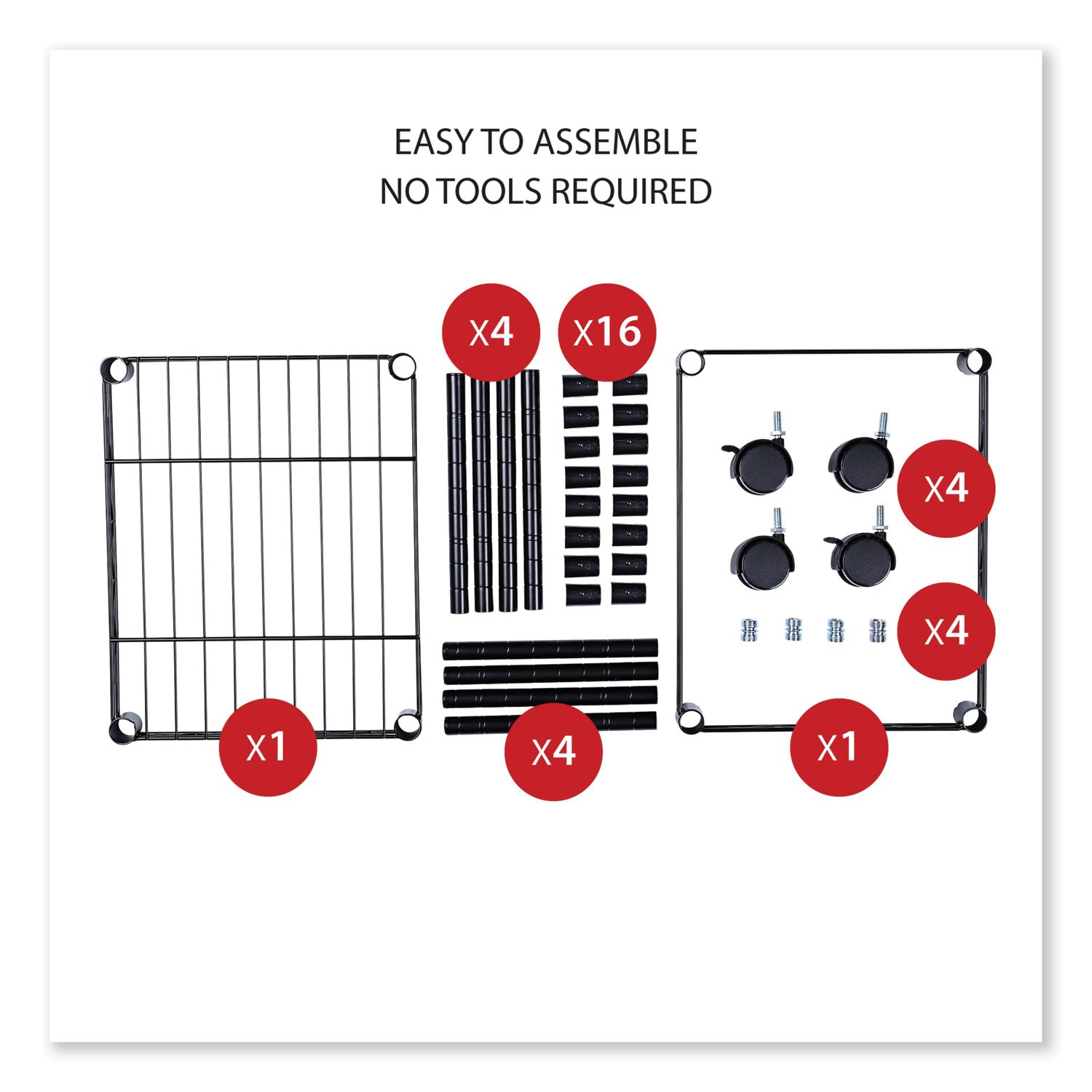 Alera® Compact Metal File Cart with 1 Shelf & 1 Bin - 15.25