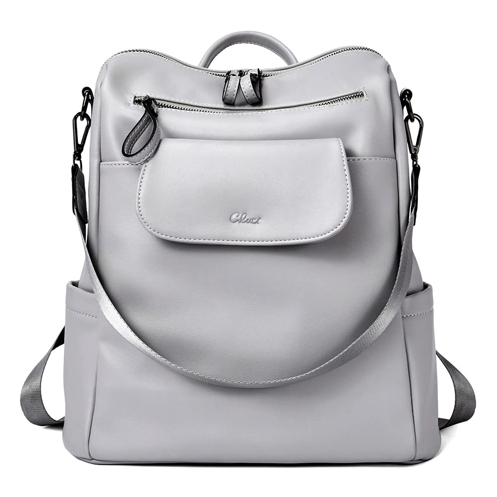 CLUCI Women's Leather Backpack Purse - Anti-Theft Travel Bag for Work & Outings