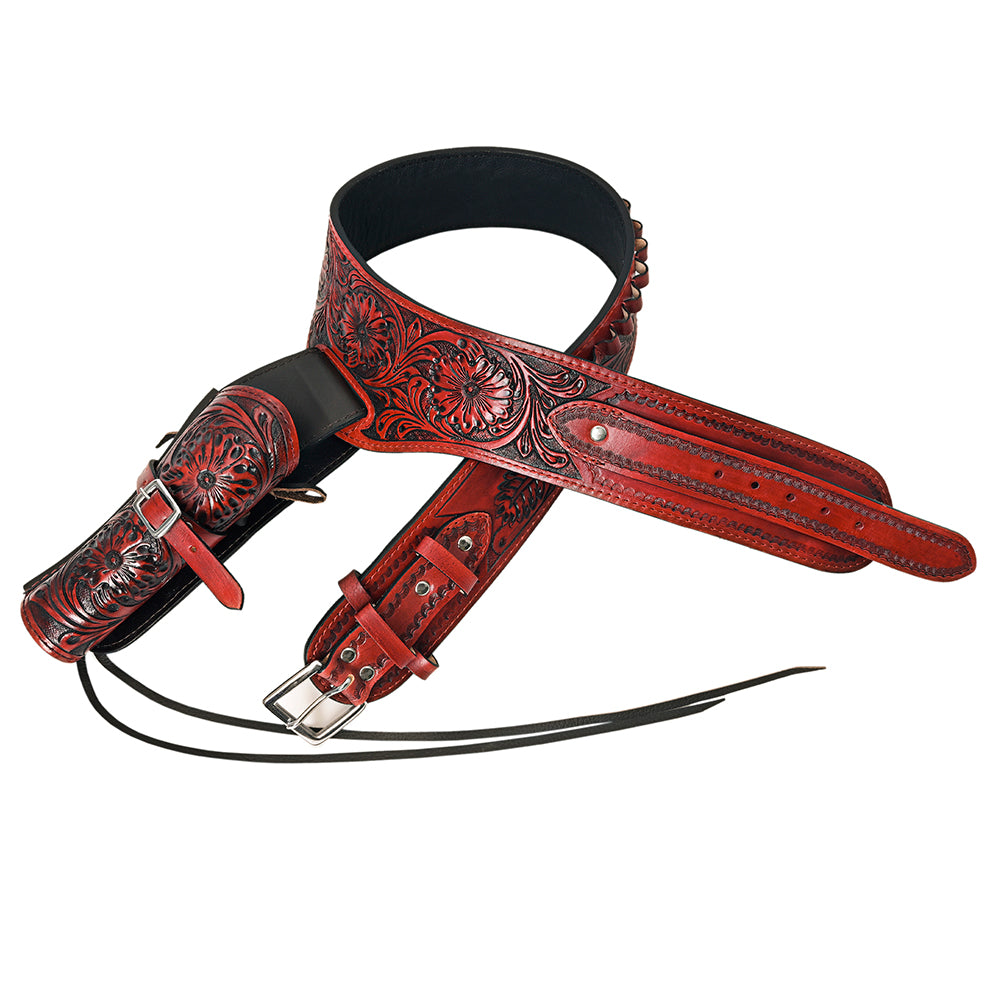 Floral Carving Dark Mahogany