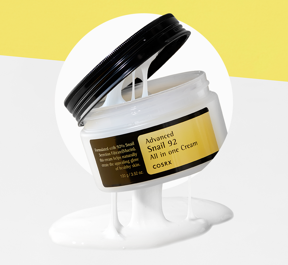 COSRX Advanced Snail 92 All in One Cream 100g - Snail Mucin Moisturizer for Face, Hydrating & Repairing Skin Care - Perfect for Dry, Sensitive & Acne-Prone Skin - Day & Night Use
