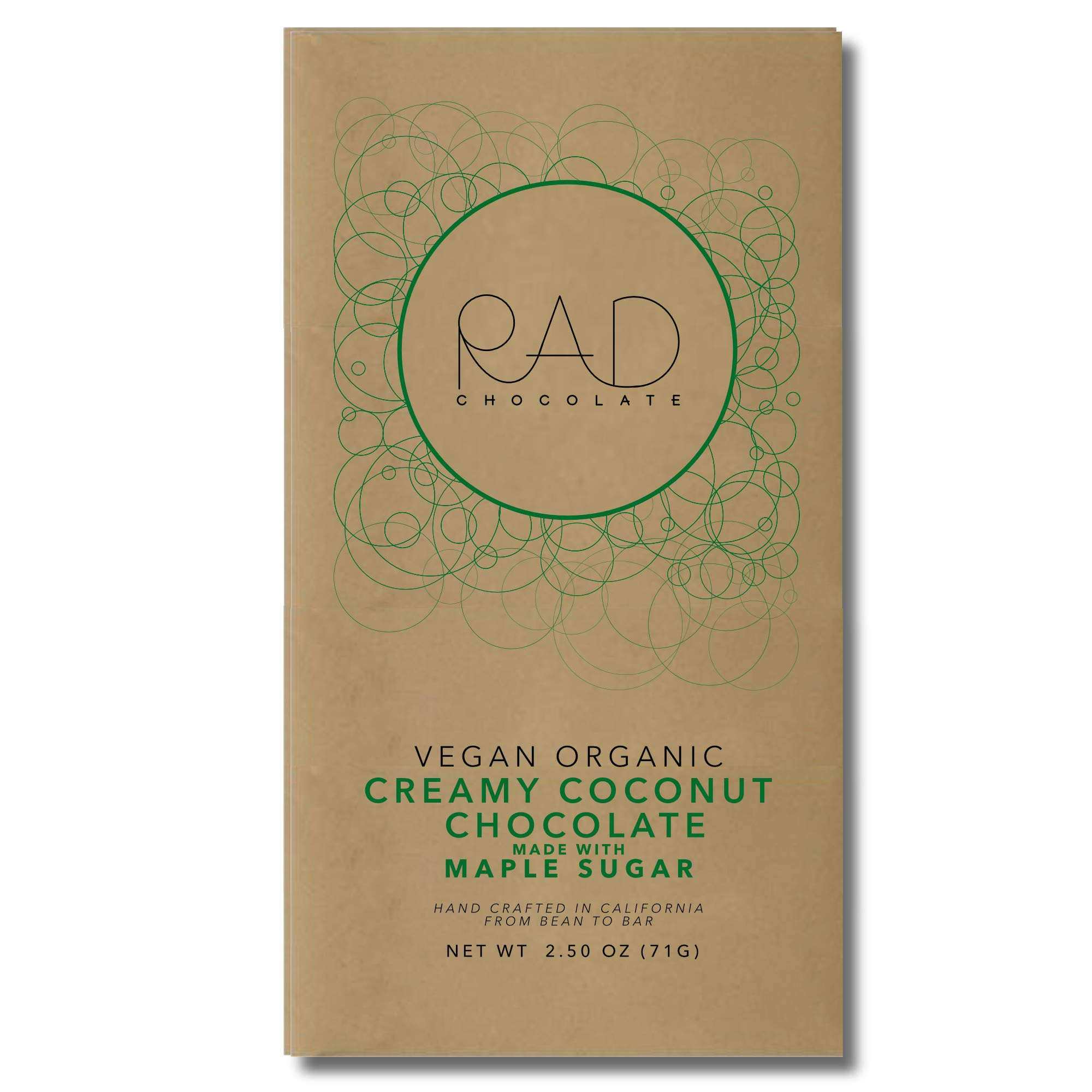 Organic Vegan Coconut Chocolate Maple Sugar - Gluten Free, Soy Free, Paleo Friendly | 3 Pack | Healthy Snack for Hiking, Camping & Office Breaks