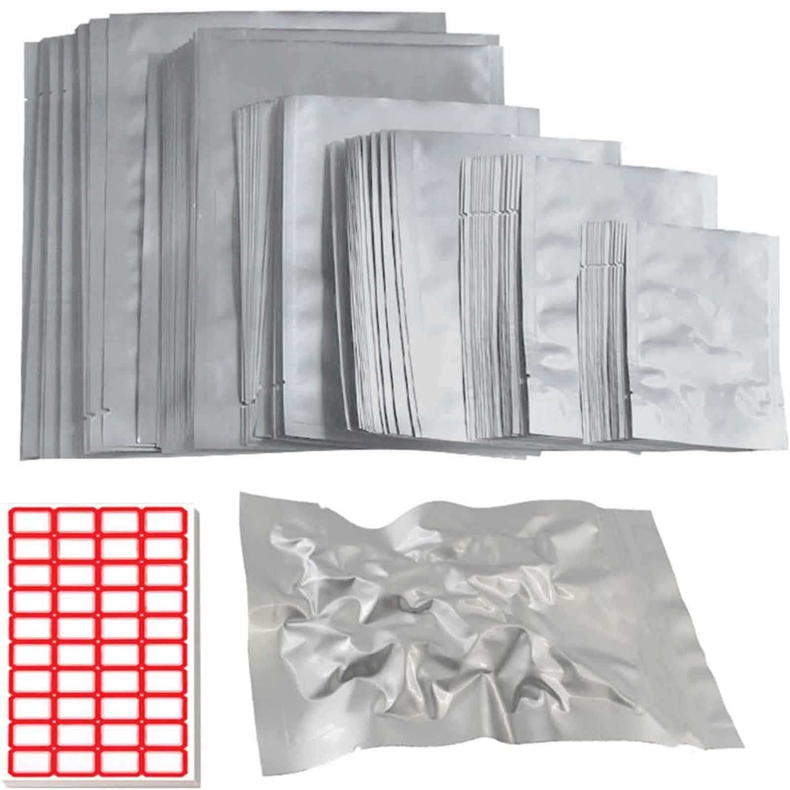 XYQSH 100Pcs Mylar Bags for Coffee & Food Storage | Heat Seal Vacuum Foil Pouches | Airtight Aluminum Smell Proof Packaging | Long Term Food Preservation & Collectibles Storage | Perfect for Home, Camping & Emergency Prep
