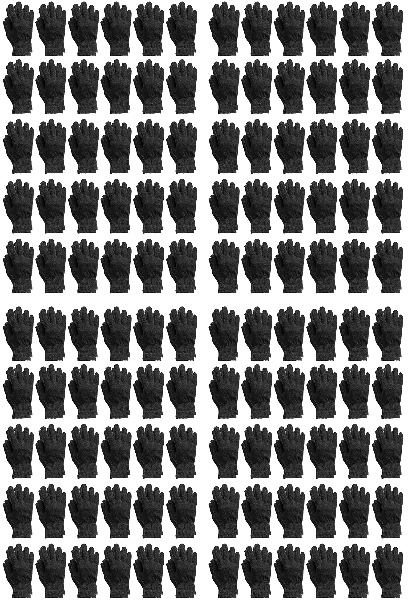 120 Pack Bulk Thermal Winter Beanies & Gloves Set - Yacht & Smith Wholesale Knit Hats & Gloves for Men Women - Perfect for Skiing, Snowboarding & Outdoor Winter Activities
