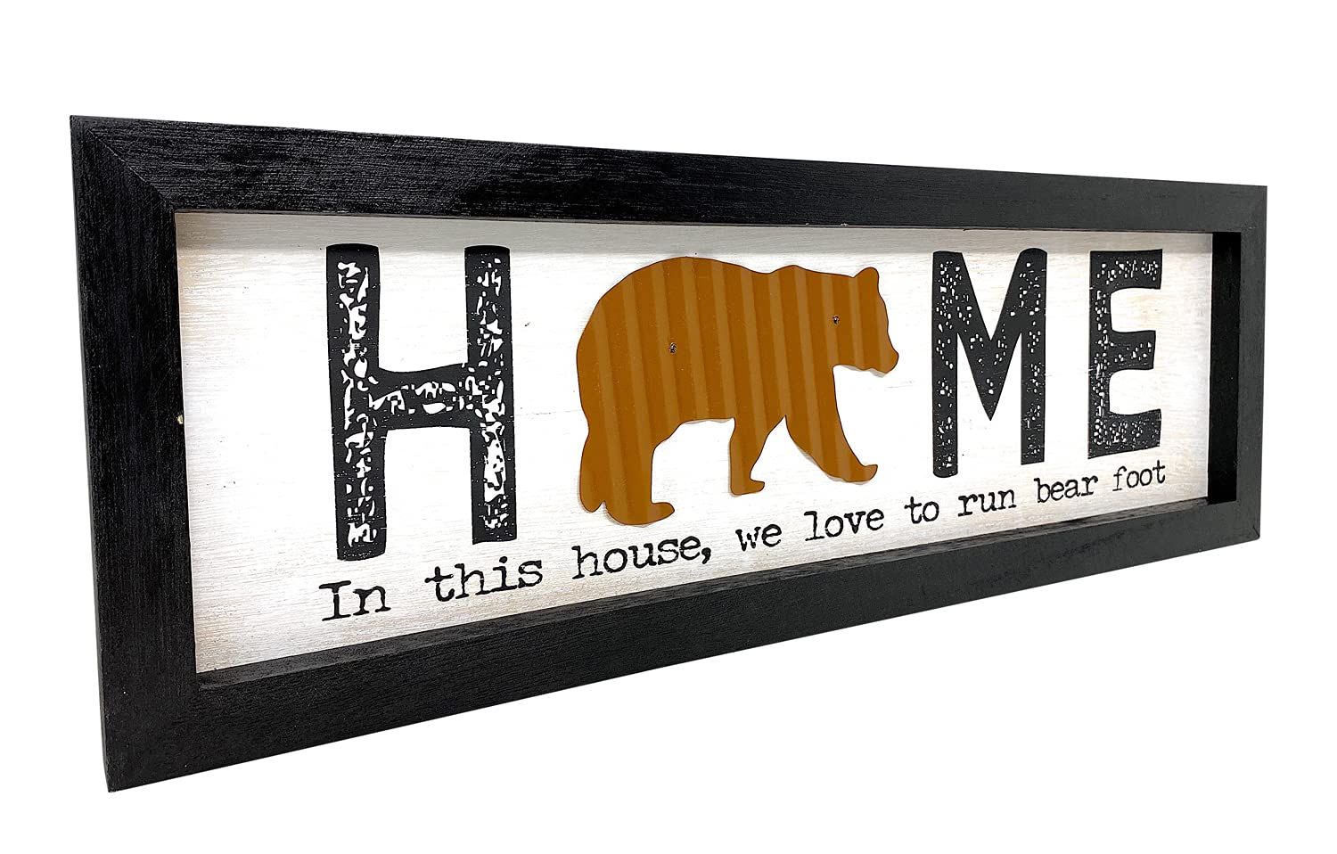 Rustic Bear Wall Door Sign - 18