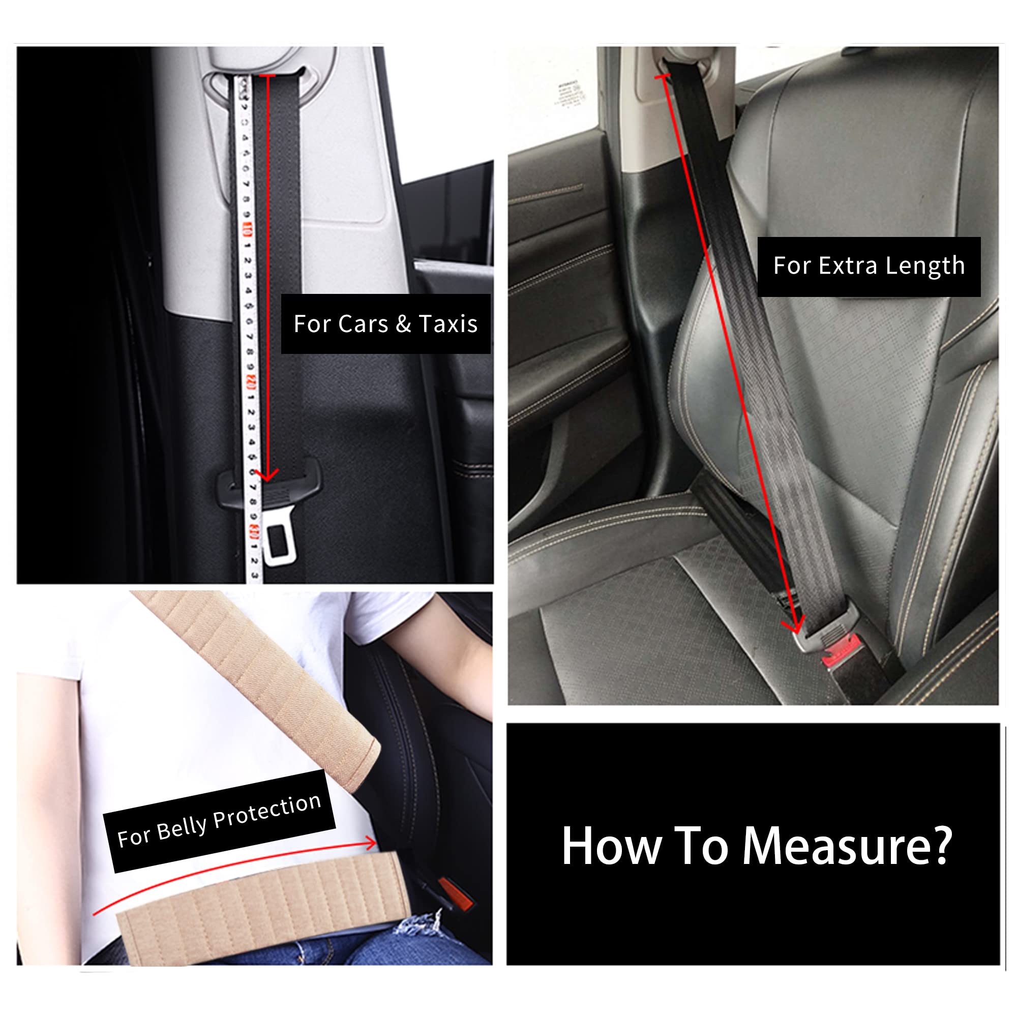 Comfortable Car Seatbelt Covers - Extra Long Shoulder Pads & Protector Sleeves for Adults, Women & Kids - Universal Fit for Honda, Trucks & All Vehicles (1pc, 25.5in, Gray) - Perfect for Long Drives & Road Trips