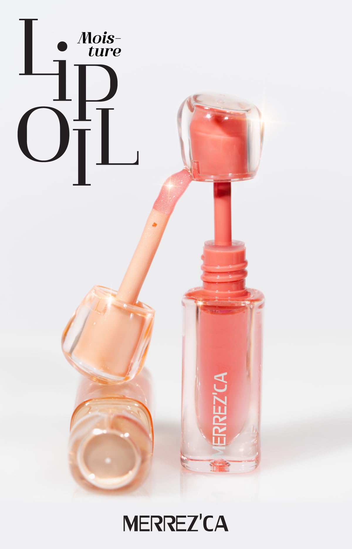 Merrezca Moisture Lip Oil - 4ml/Box, Hydrating & Nourishing Lip Treatment, Korean Beauty Formula, Shade #01 Sunrise (Set of 2) | Perfect for Daily Lip Care, Makeup Looks & Gift Sets
