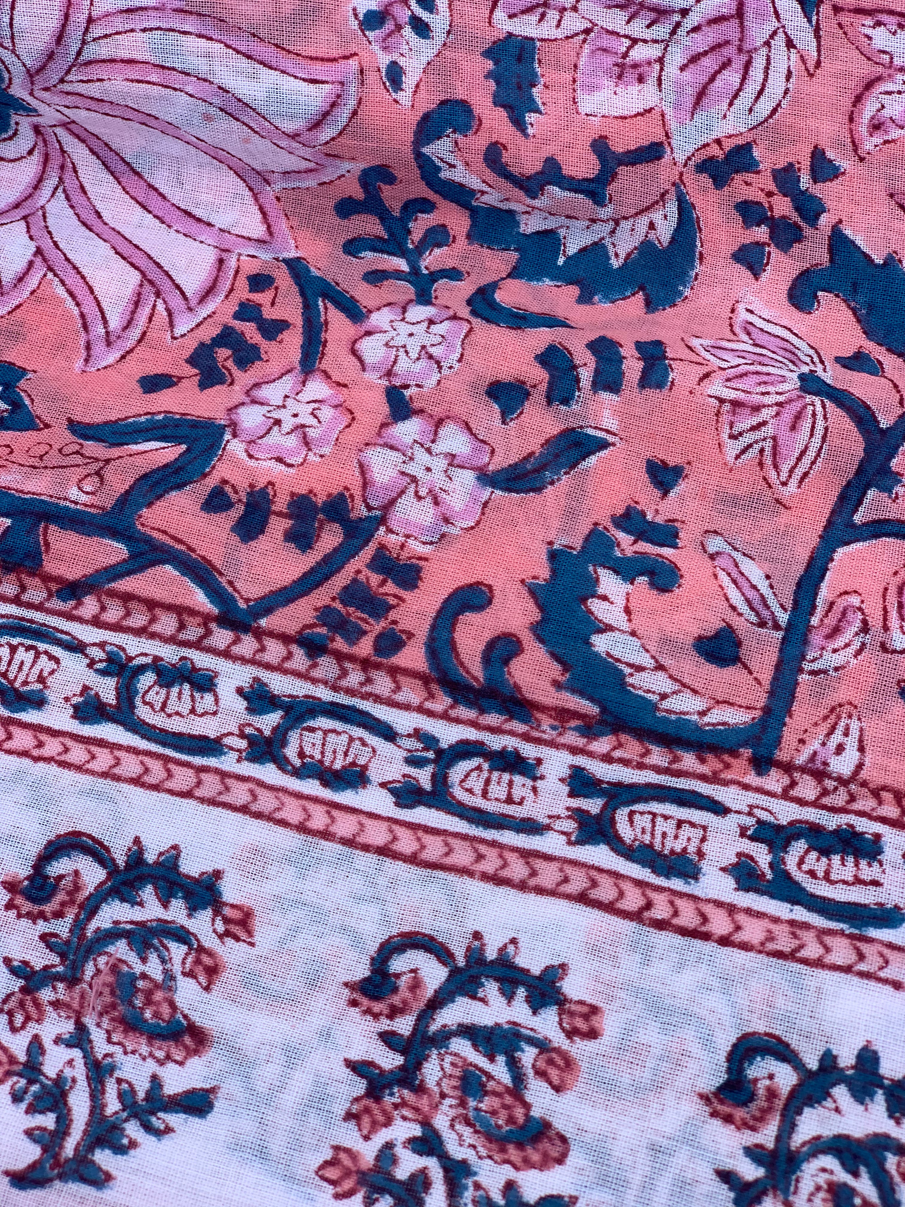 Hand Block Printed Cotton Sarongs & Pareos - New Collection for Beach, Travel & Summer Fashion