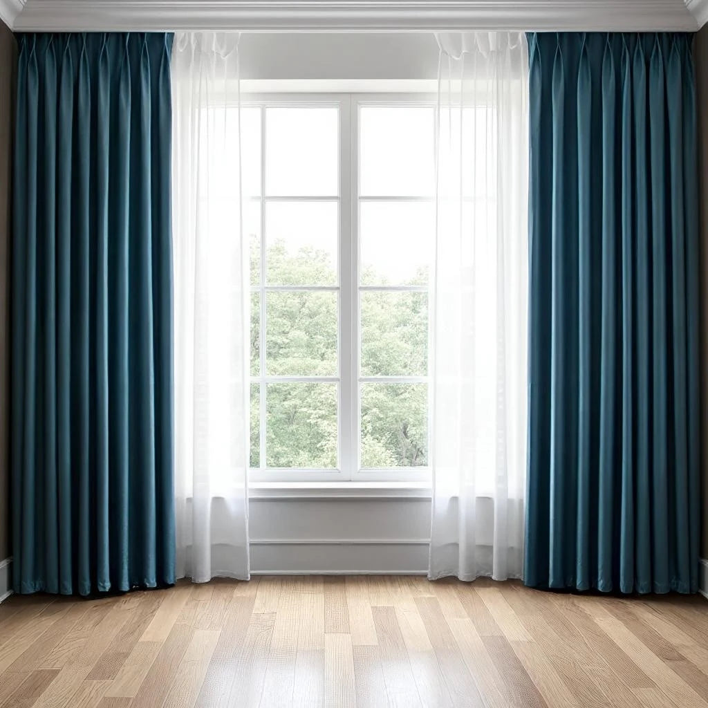 Josie Solid Soundproof Blackout Custom Curtains - Thermal Insulated Noise Reducing Drapes for Bedroom, Living Room & Home Theater - Perfect for Light Blocking and Privacy
