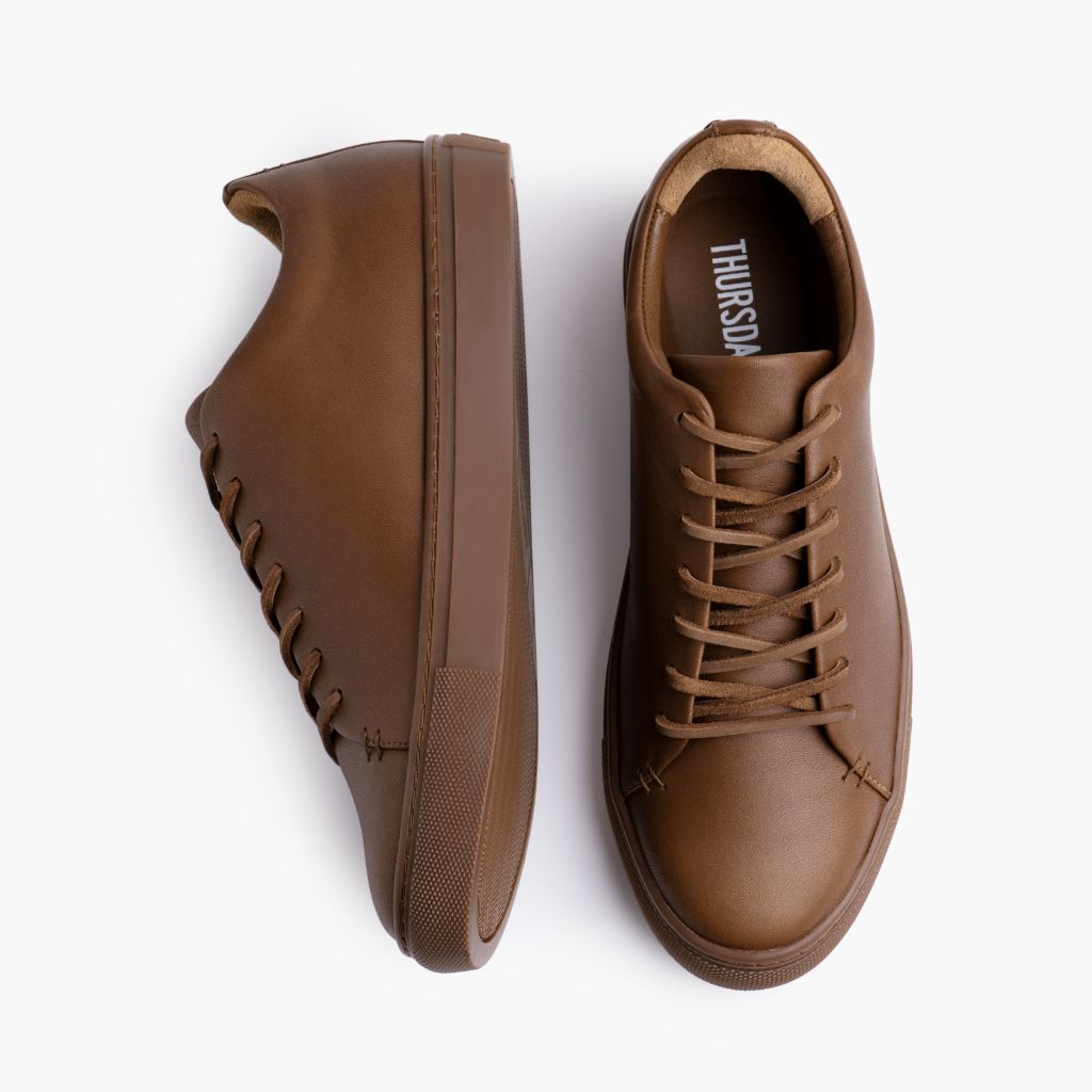 Premier Low Top Sneakers | Hickory Vachetta Leather Casual Shoes for Men & Women - Perfect for Everyday Wear, Walking & Light Sports