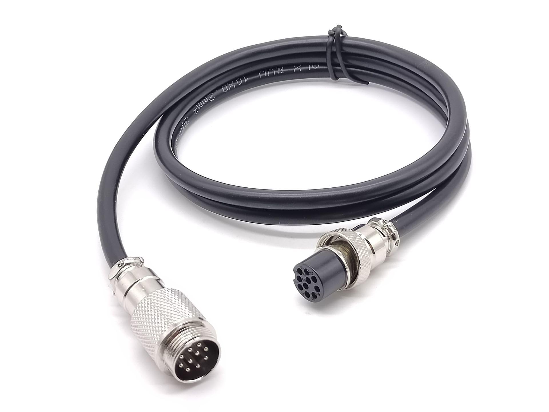 GX16-10 Pin Male Female Aviation Connector Straight Cable 1M (10 Pack) - Waterproof Electrical Plug for Drones, RC Cars, and Industrial Equipment