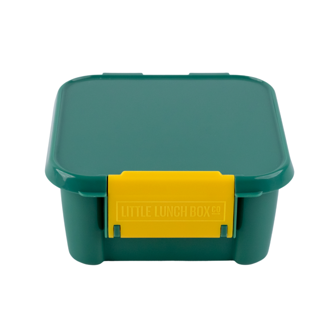 Little Lunch Box Co. Bento 2 Compartment Kids Lunch Box with Apple Design - Perfect for School, Work & Picnics