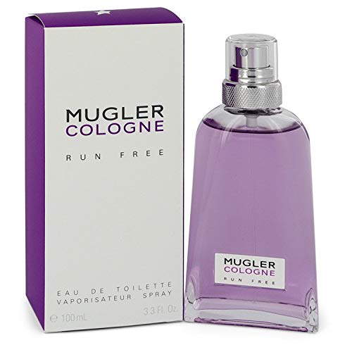 Mugler Run Free Eau de Toilette Spray for Women & Men - 3.3 oz Unisex Perfume, Long-Lasting Fragrance for Daily Wear, Date Night & Special Occasions - Uplifting Citrus Floral Scent to Boost Happy Mood