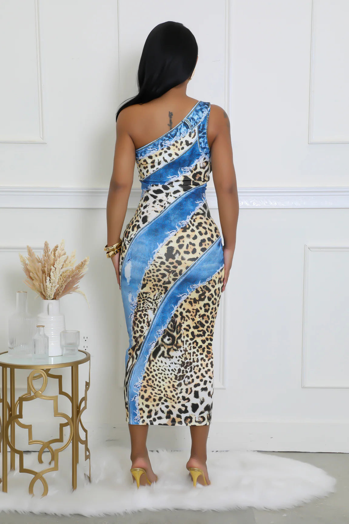 Isabella Blue Multi Dress - Stylish Floral Print Summer Dress for Women | Perfect for Beach, Party & Casual Wear