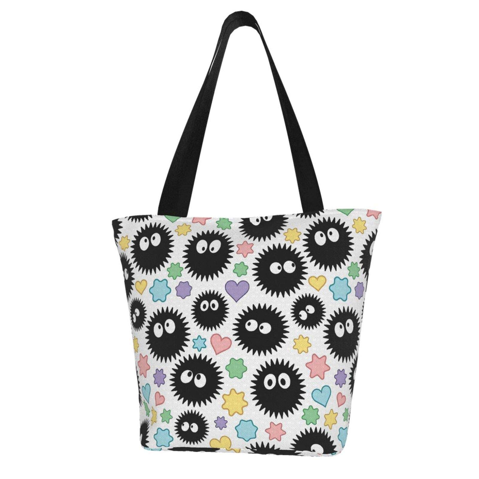 Stylish Canvas Tote Bag with Zipper - Women's Casual Shoulder Handbag for Grocery Shopping, Work, Beach & Everyday Use