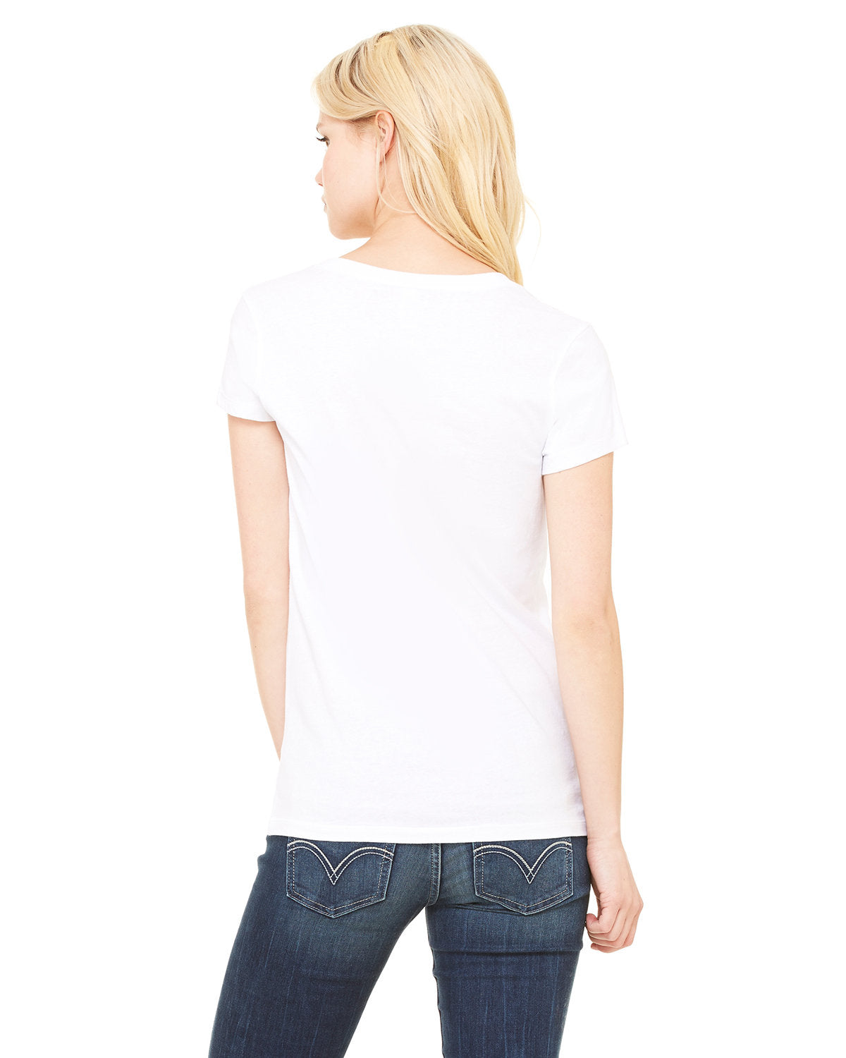 Bella + Canvas B6005 Women's Soft Jersey Short Sleeve V-Neck T-Shirt - Comfortable Casual Tee for Everyday Wear, Gym, and Lounge