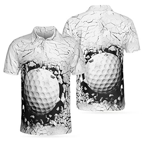 HYPERFAVOR Men's Performance Golf Polo Shirts - Moisture Wicking, UV Protection & Breathable Short Sleeve Shirts for Golfing, Work & Casual Wear