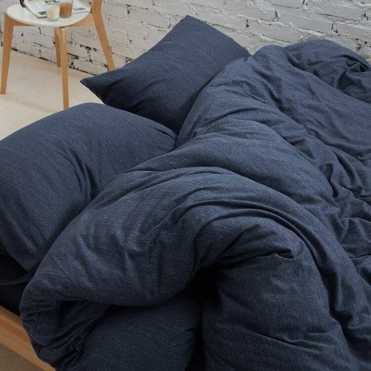Premium 100% Cotton Jersey Bed Sheet Set - Soft & Breathable Prussian Blue Bedding for Ultimate Comfort | Perfect for Master Bedroom, Guest Room & Dorm Use