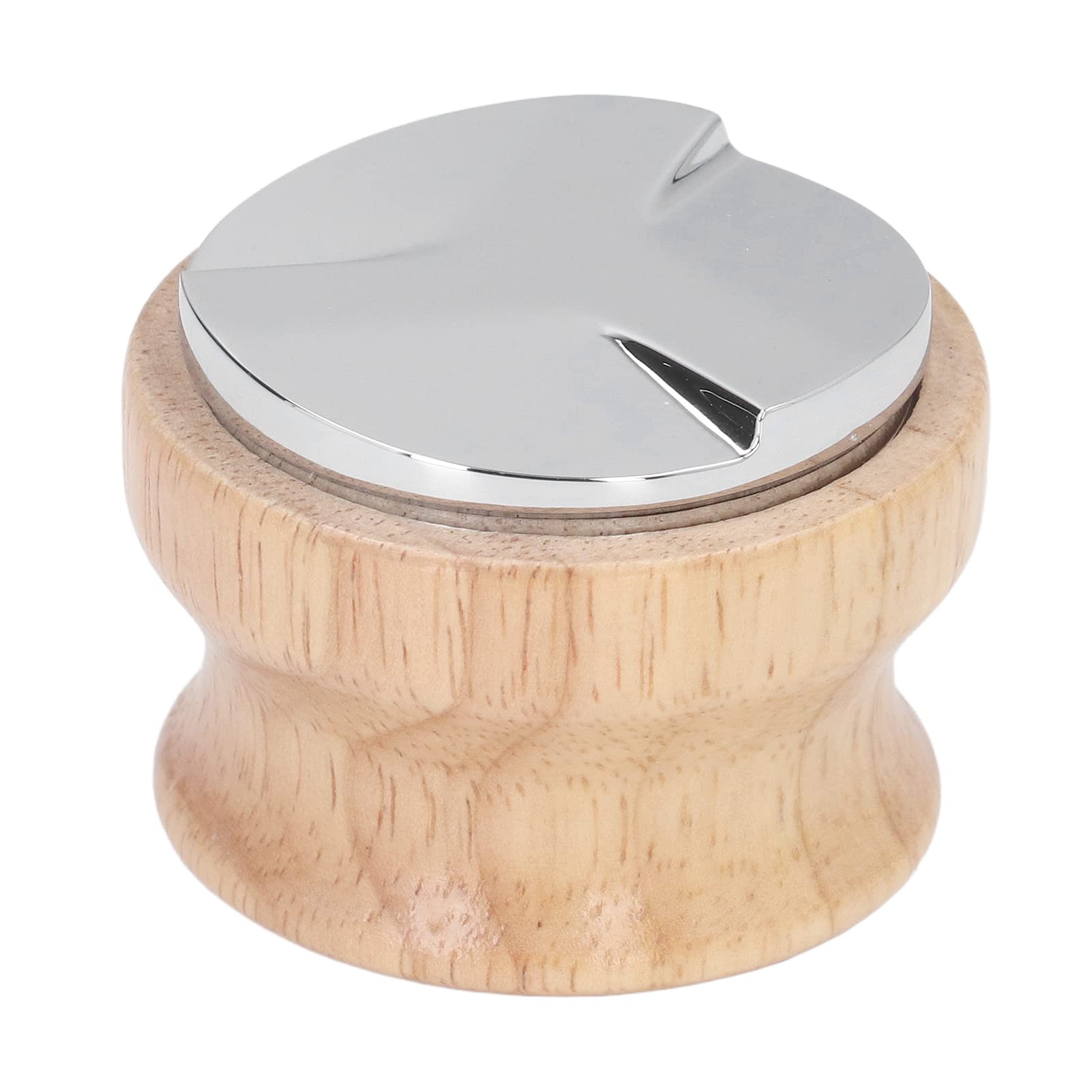 Premium 51mm Stainless Steel Espresso Distributor with Ergonomic Wooden Handle - Coffee Leveler & Tamp Tool for Barista-Grade Espresso Preparation | Perfect for Home & Professional Coffee Shops