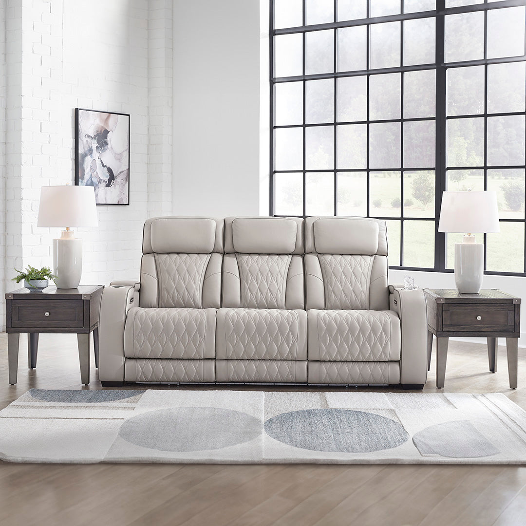 Boyington Power Reclining Sofa - Modern Electric Recliner with USB Charging Ports | Perfect for Living Room, Home Theater & Family Relaxation