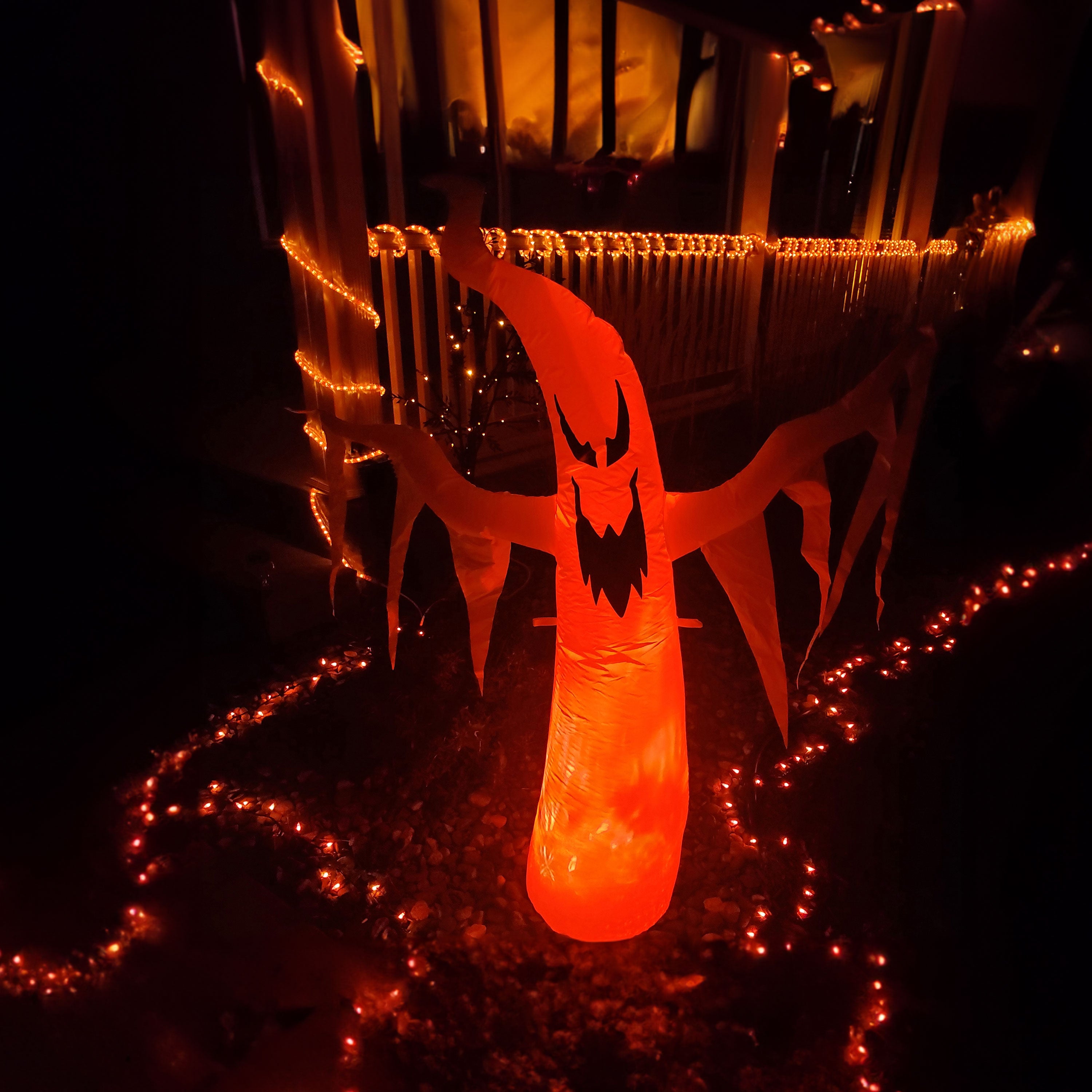 Spooky Glowing Ghost Halloween Inflatable Decoration - 58