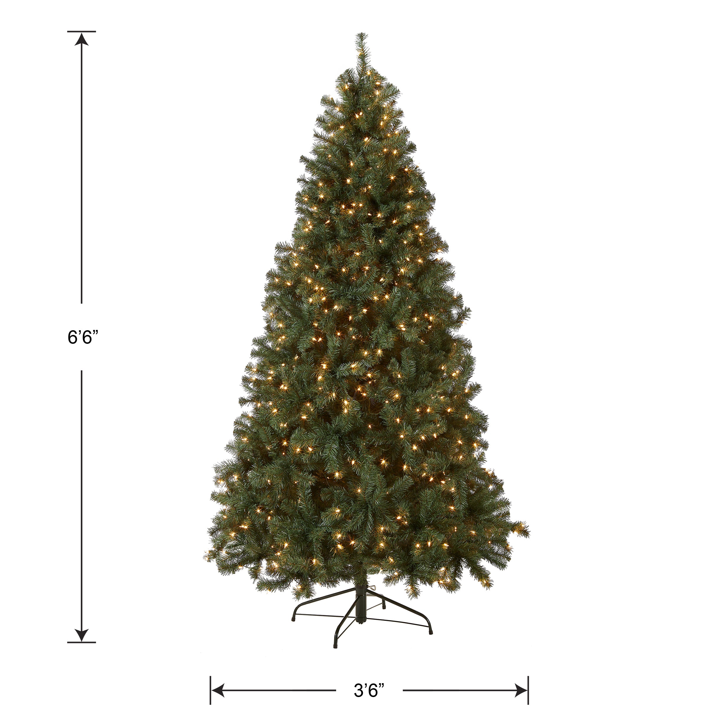 6.5 ft Pre-Lit Artificial Christmas Tree - North Valley Spruce Blue with Clear LED Lights for Holiday Home Decor | Perfect for Living Room, Office & Festive Parties