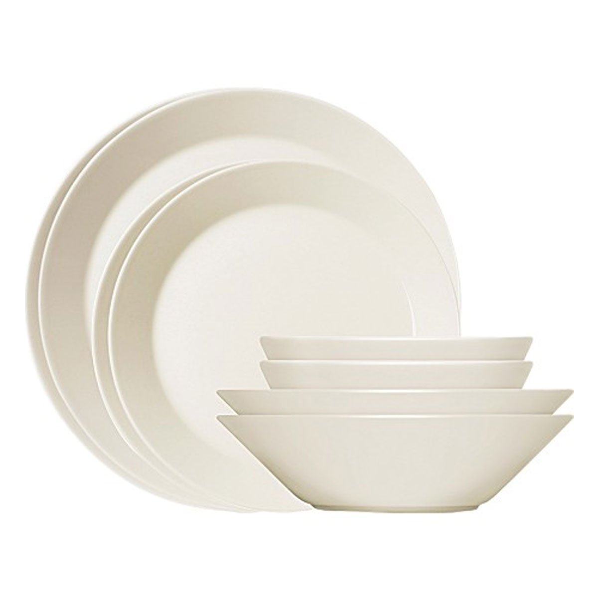 Teema White 16-Piece Dinnerware Set - Porcelain Plates, Bowls & Mugs for Everyday Use, Dinner Parties & Gifting | Durable & Stylish Tableware