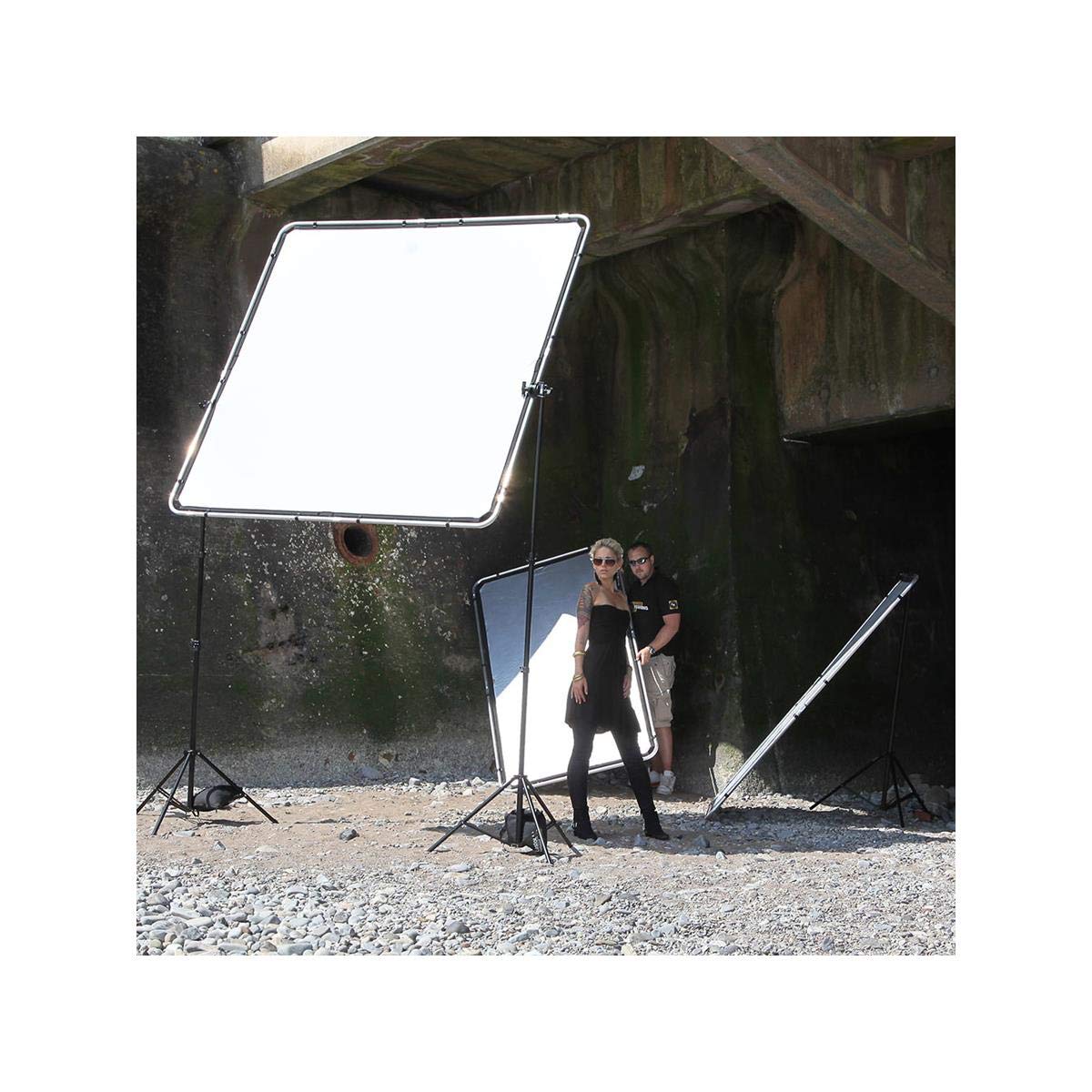 Manfrotto 3.6x6.6' Skylite Rapid Fabric 1.25-Stop Diffuser - Professional Photography Lighting Modifier for Soft Light in Studio & Outdoor Shooting