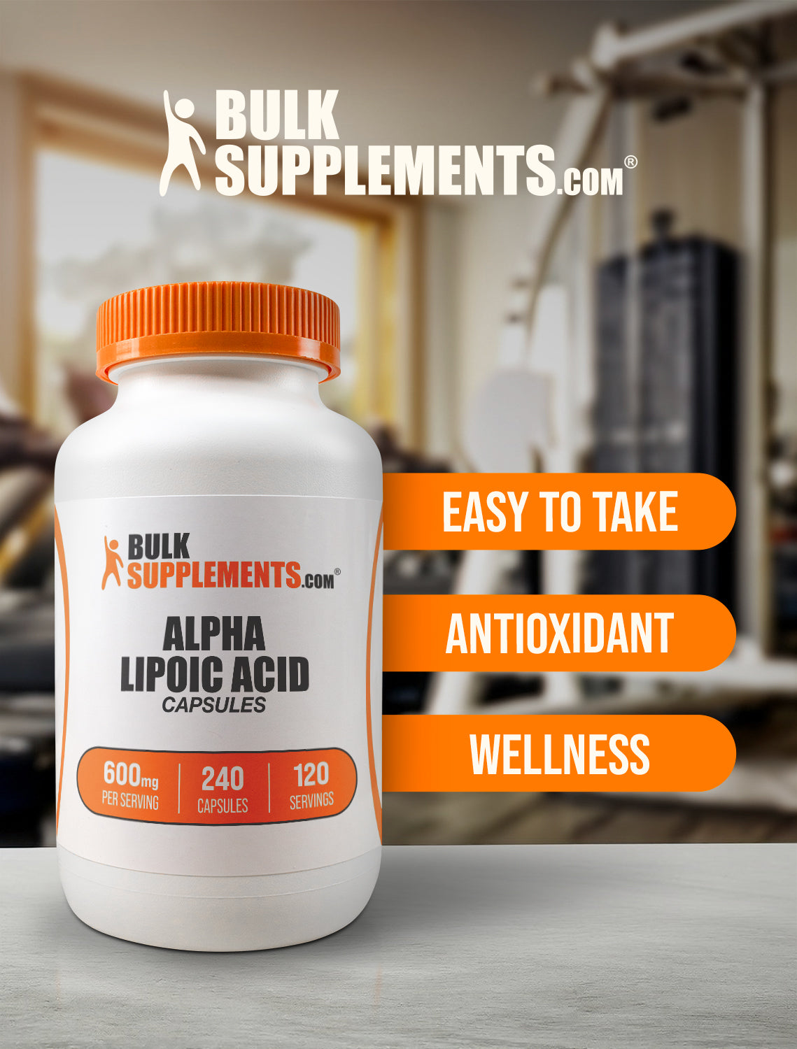 Alpha Lipoic Acid (ALA) Capsules 600mg - Antioxidant Supplement for Nerve Support & Blood Sugar Balance - Vegan, Non-GMO - Supports Energy, Brain & Liver Health - Perfect for Daily Wellness & Anti-Aging Routine