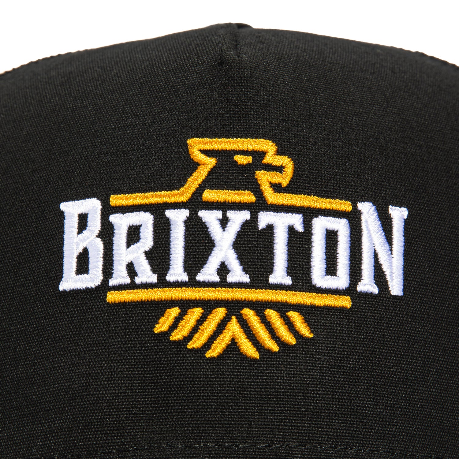 Brixton Skywind Mesh Snapback Trucker Hat for Men & Women - Adjustable Black Baseball Cap for Outdoor, Sports & Casual Wear