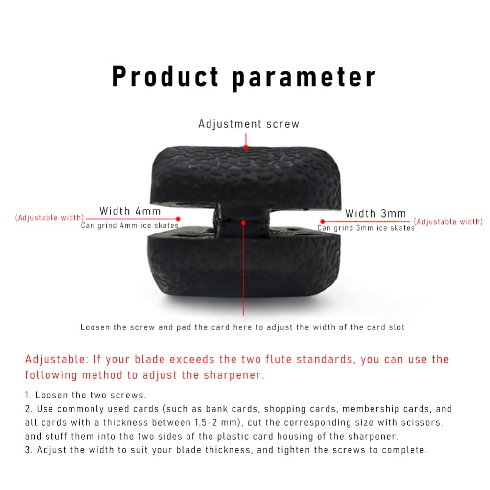 Premium Ice Skate Blade Sharpener Stone - Handheld Skate Sharpening Tool for Figure Skating & Hockey Skates - Perfect for Home Maintenance & Professional Edge Tuning