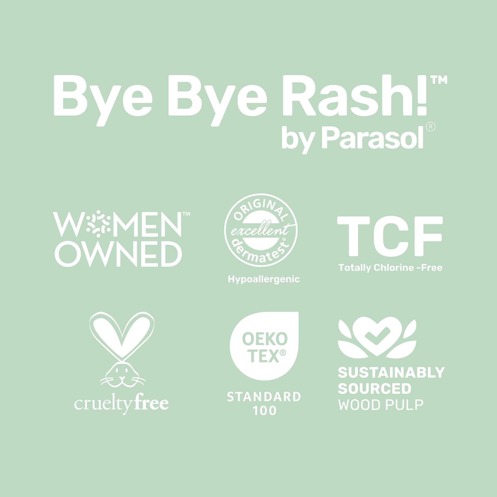 PARASOL Clear+Dry Disposable Baby Diapers | RashShield Protection, Leakproof Design, Hypoallergenic Diaper Set | Size 2 (10-18 lbs) 288 Count | Perfect for Newborns, Daycare & Overnight Use
