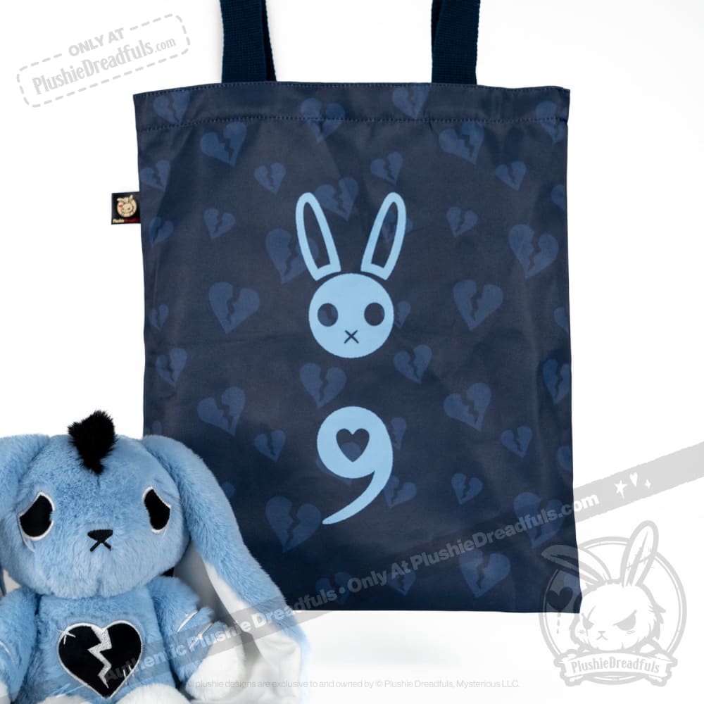 Plushie Dreadfuls Depression Rabbit V2 Mohawk Edition - Soft Stuffed Animal Toy for Anxiety Relief & Emotional Support | Perfect for Therapy, Comfort, and Mental Health Awareness Gifts