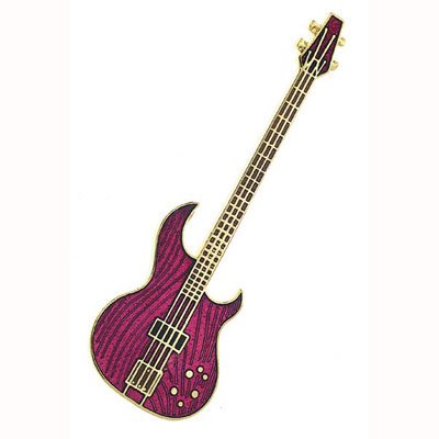 Aria Electric Bass Guitar Pin - High-Quality Guitar Accessory for Musicians & Collectors | Perfect for Performances, Studio Recording & Gifts
