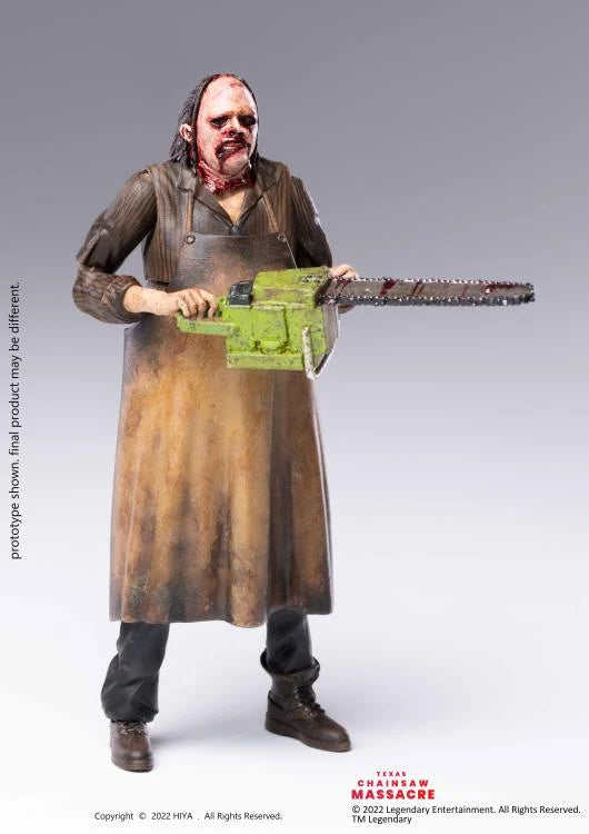 Hiya Toys Texas Chainsaw Massacre (2022) Leatherface 1/18 Scale Action Figure - Collectible Horror Movie Character Model for Display & Diorama Scenes