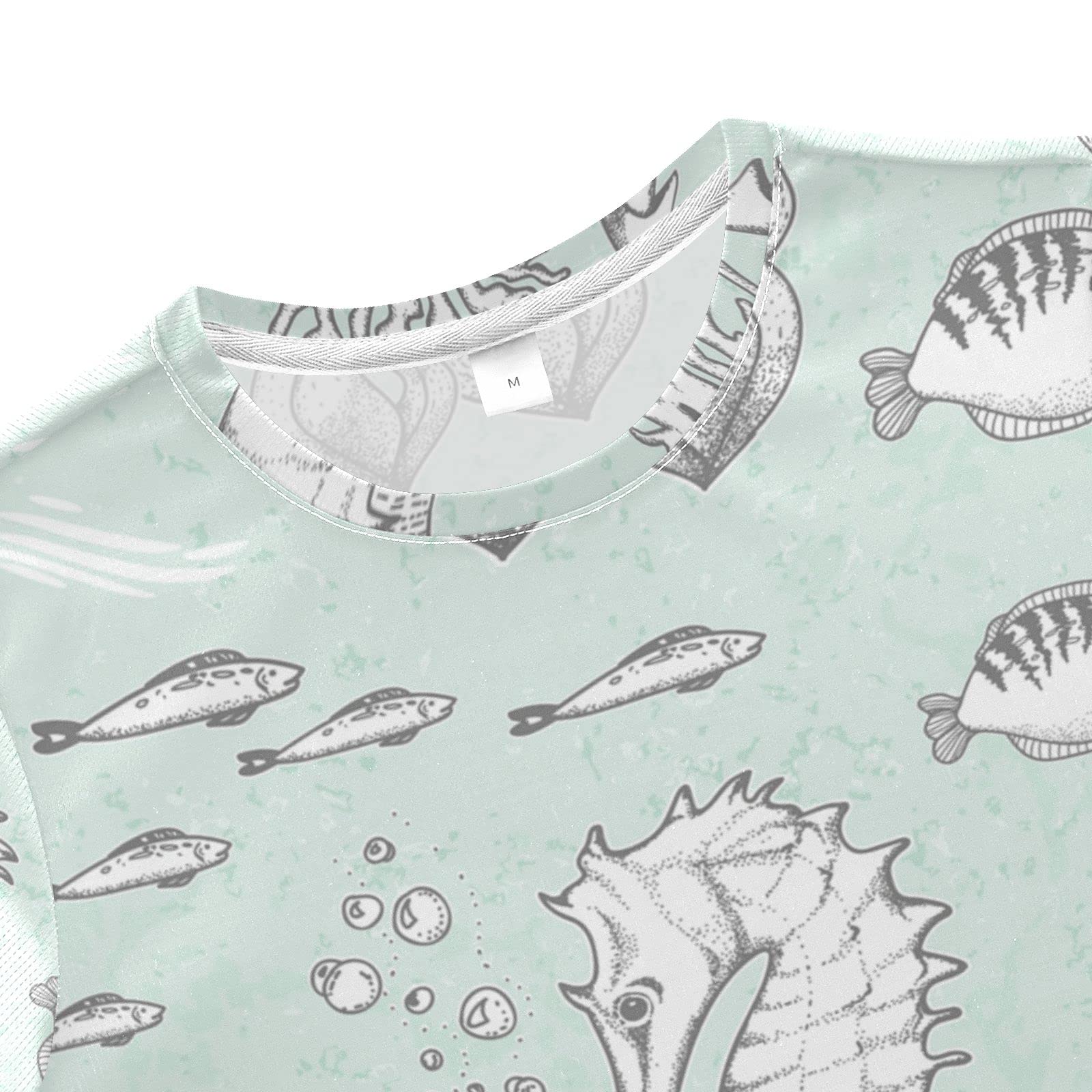 Boys Summer Outfits - Night Sea Print Shirt & Shorts Set | Playwear for Kids & Toddlers | Beach Vacation, Outdoor Play & Casual Wear