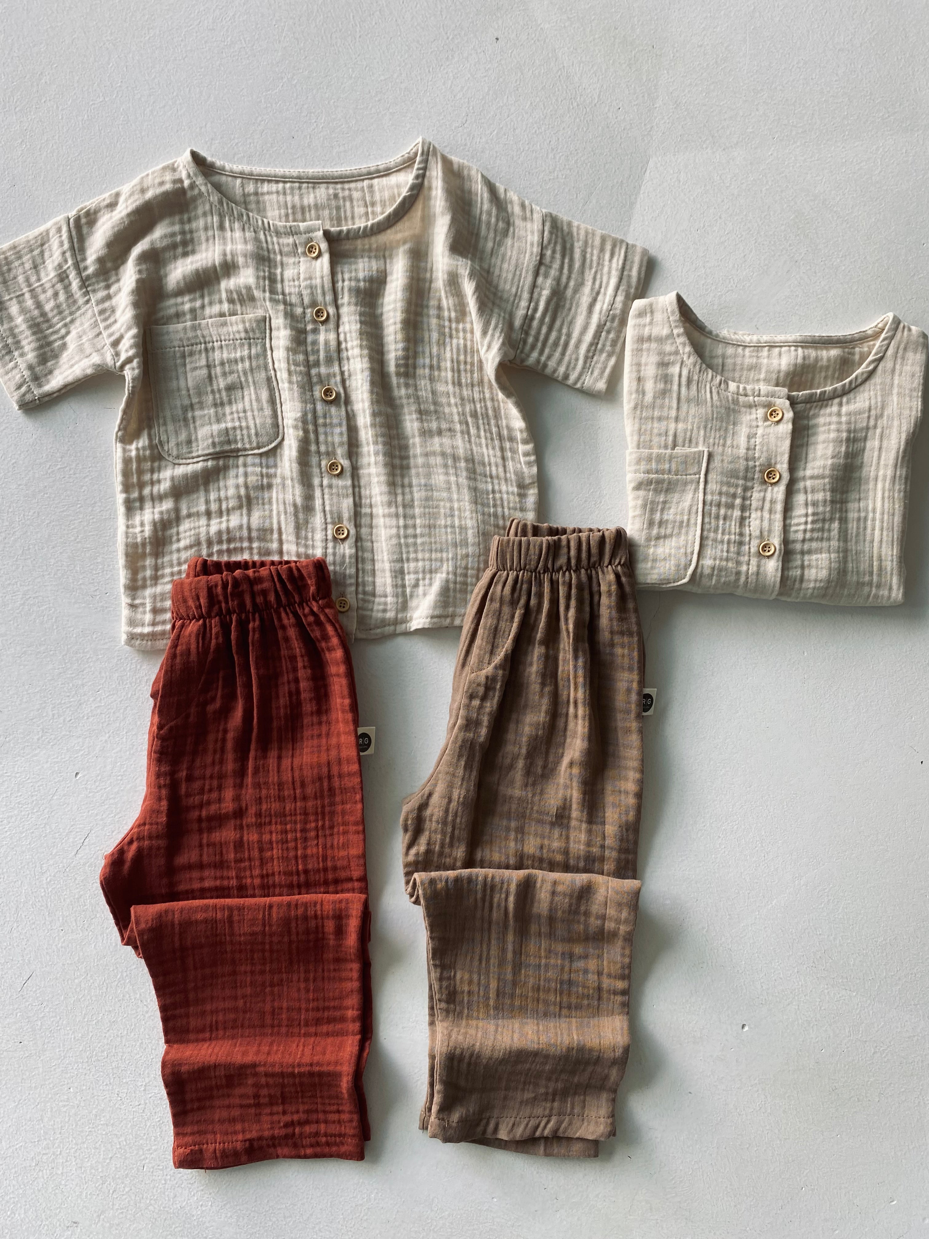 RG Brand Cotton Muslin Baby Set – Soft & Breathable for Newborns, Swaddling, Nursing & Playtime