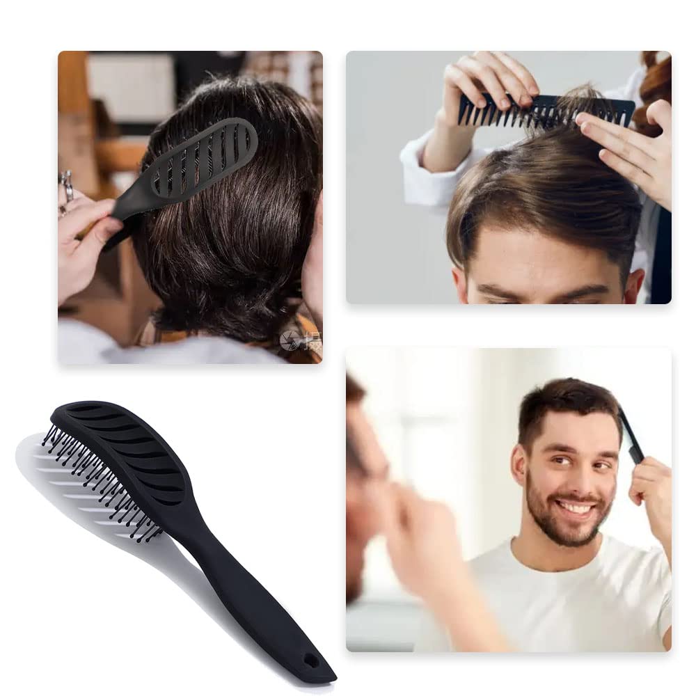 **Premium Vent Hair Brush for Men & Women - Detangling Wet & Dry Hair with Massage Comfort - Ideal for All Hairstyles, Travel & Salon Use**