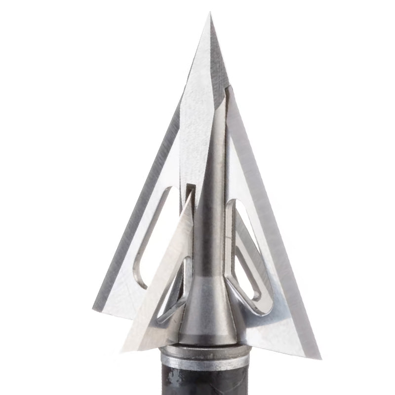 Slick Trick Vipertrick Pro SS Broadhead - 100 Grain Fixed Blade Broadheads for Hunting, 3 Pack - Perfect for Deer, Elk, and Big Game Hunting | Durable Stainless Steel Blades for Maximum Penetration | Ideal for Crossbows and Compound Bows