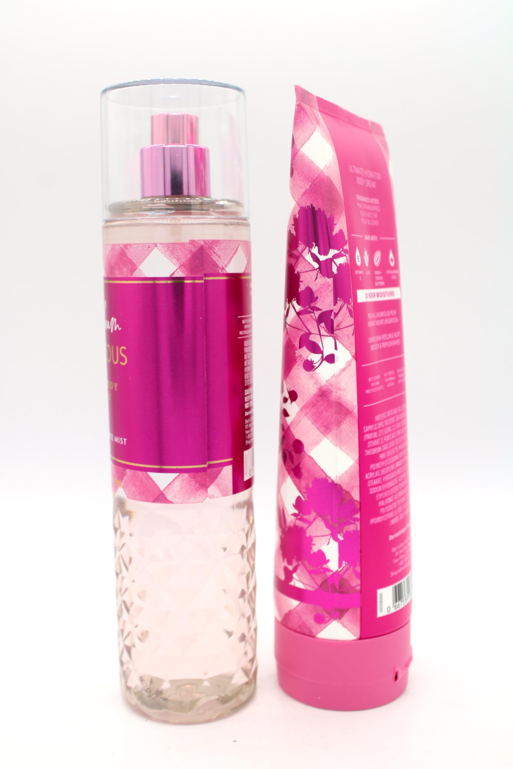 Gingham Gorgeous Bath & Body Set - Fine Fragrance Mist & Body Cream Duo | Fresh Floral Scent for Women, Gift Idea for Her | Perfect for Daily Use, Self-Care Routine & Special Occasions