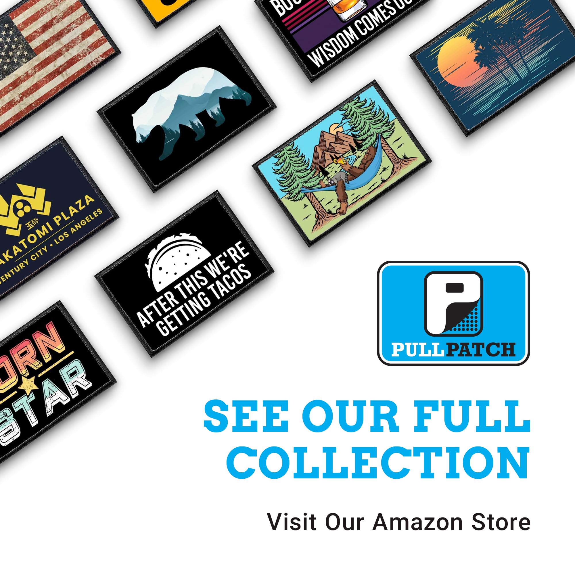 Disc Golf Sunset Hook and Loop Patch - 2x3 Inch for Hats, Jeans, Vests & Coats | Durable Pull Patch for Outdoor Sports & Casual Wear