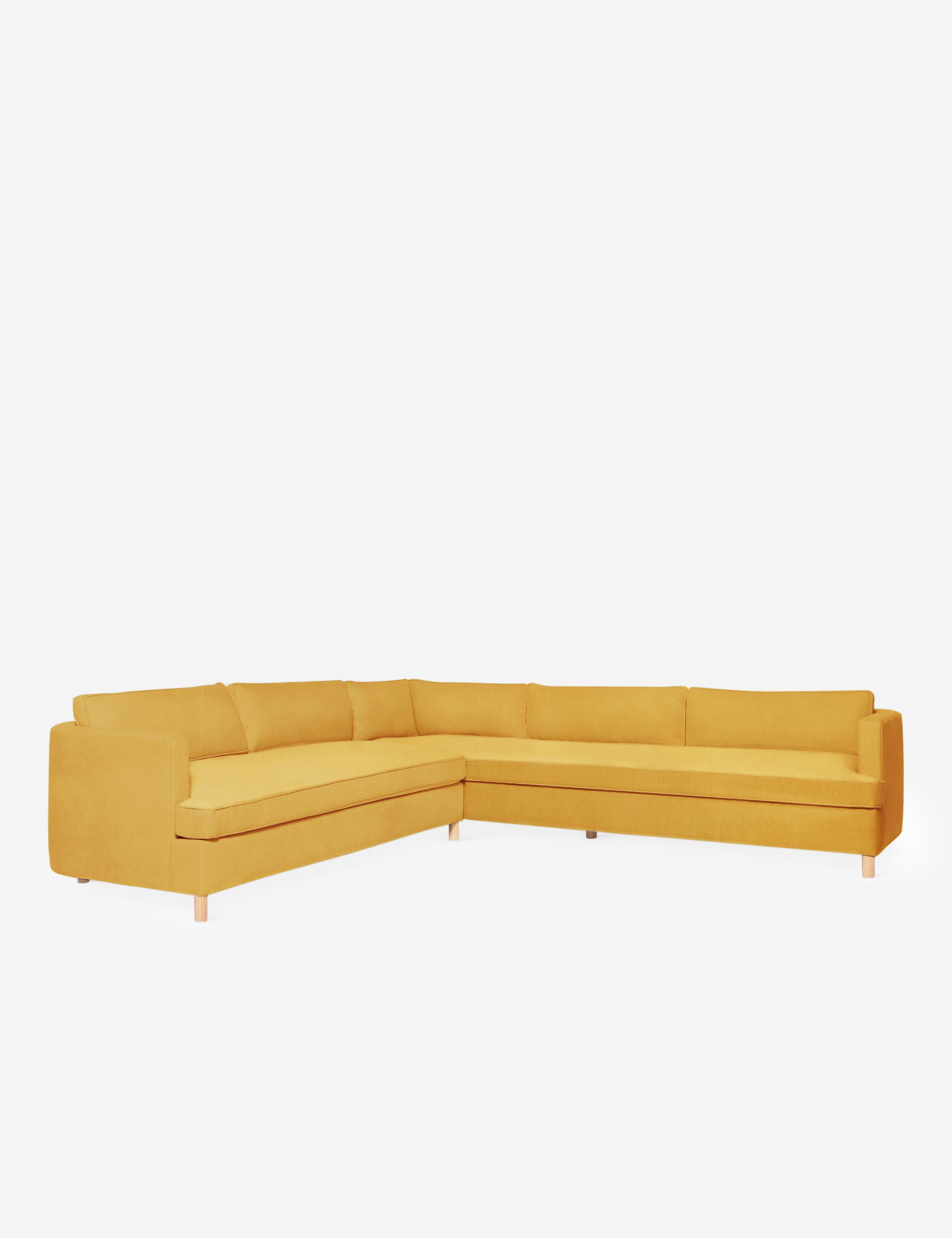 Belmont Corner Sectional Sofa by Ginny Macdonald - Modern L-Shaped Living Room Furniture for Small Spaces | Perfect for Apartments, Condos & Cozy Family Gatherings