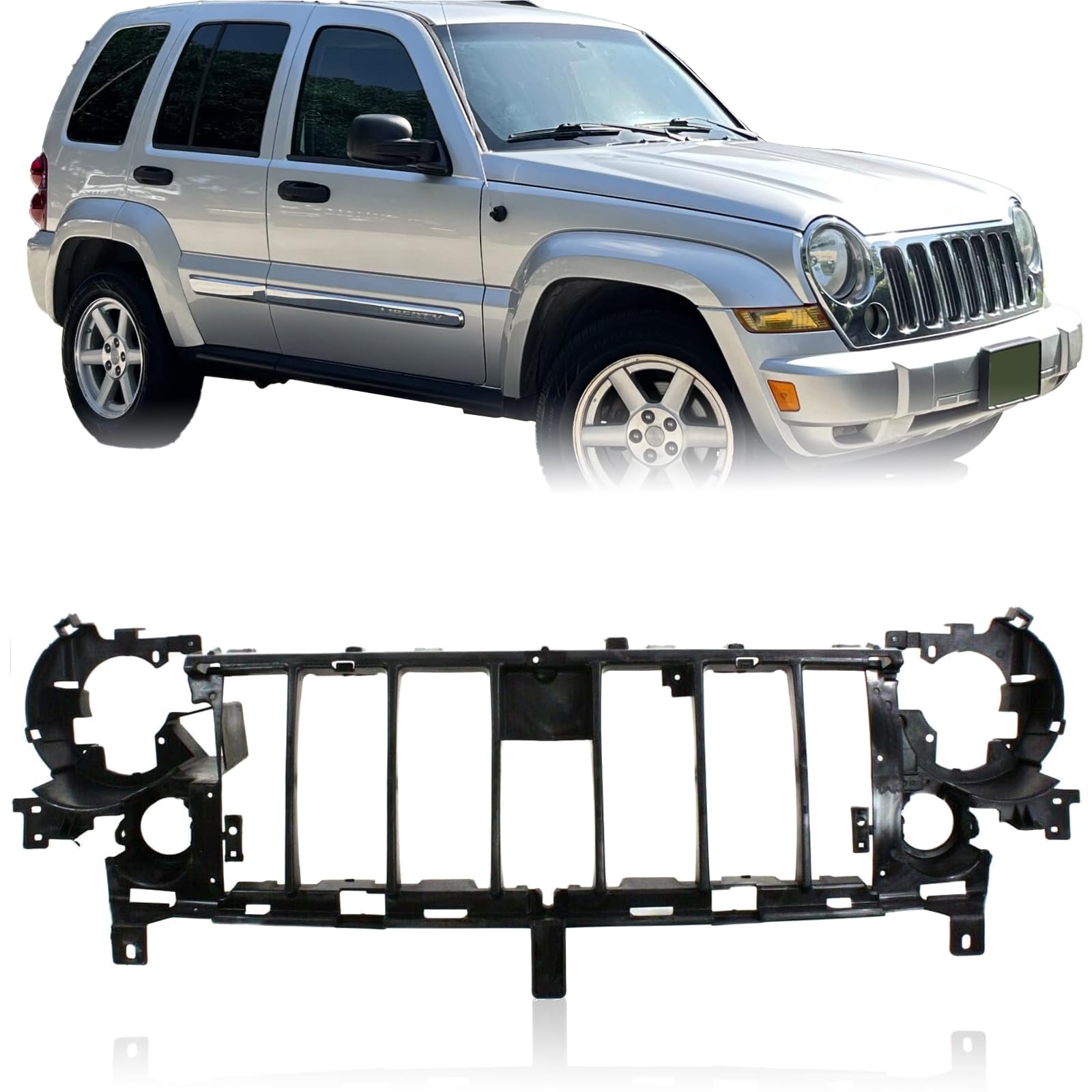 Jeep Liberty 2005-2007 Grille Support Bracket & Reinforcement - CH1223101 55156755AF Replacement | Durable Auto Part for Off-Road & Daily Driving