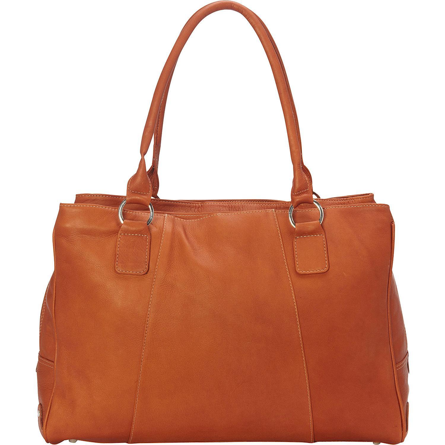Premium Genuine Leather Laptop Tote Bag for Women & Men - 15.6 Inch Laptop Briefcase with Shoulder Strap - Stylish Work Bag for Business Travel, Office & Commuting