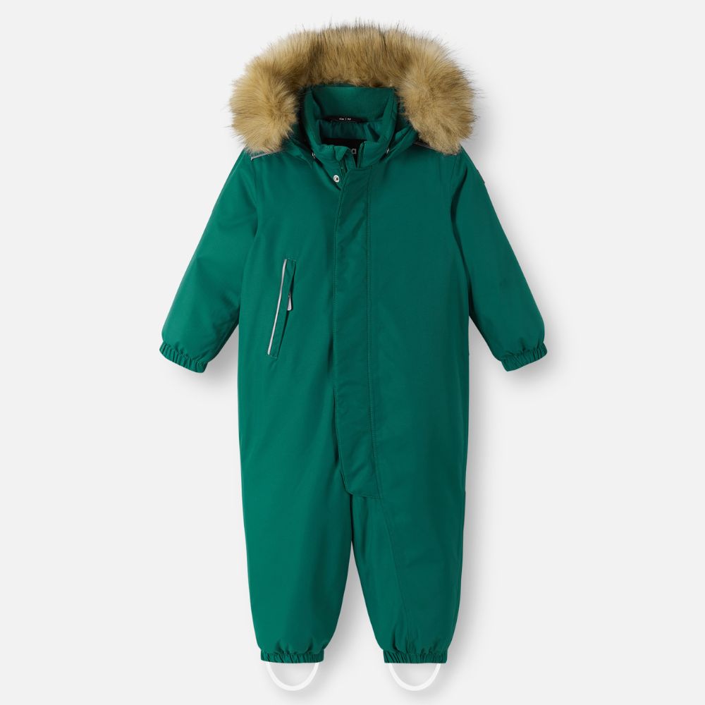 Reima Gotland Baby Snowsuit - Waterproof Winter Jacket & Pants Set for Infants & Toddlers (Deeper Green) - Perfect for Snow Play, Skiing & Outdoor Adventures