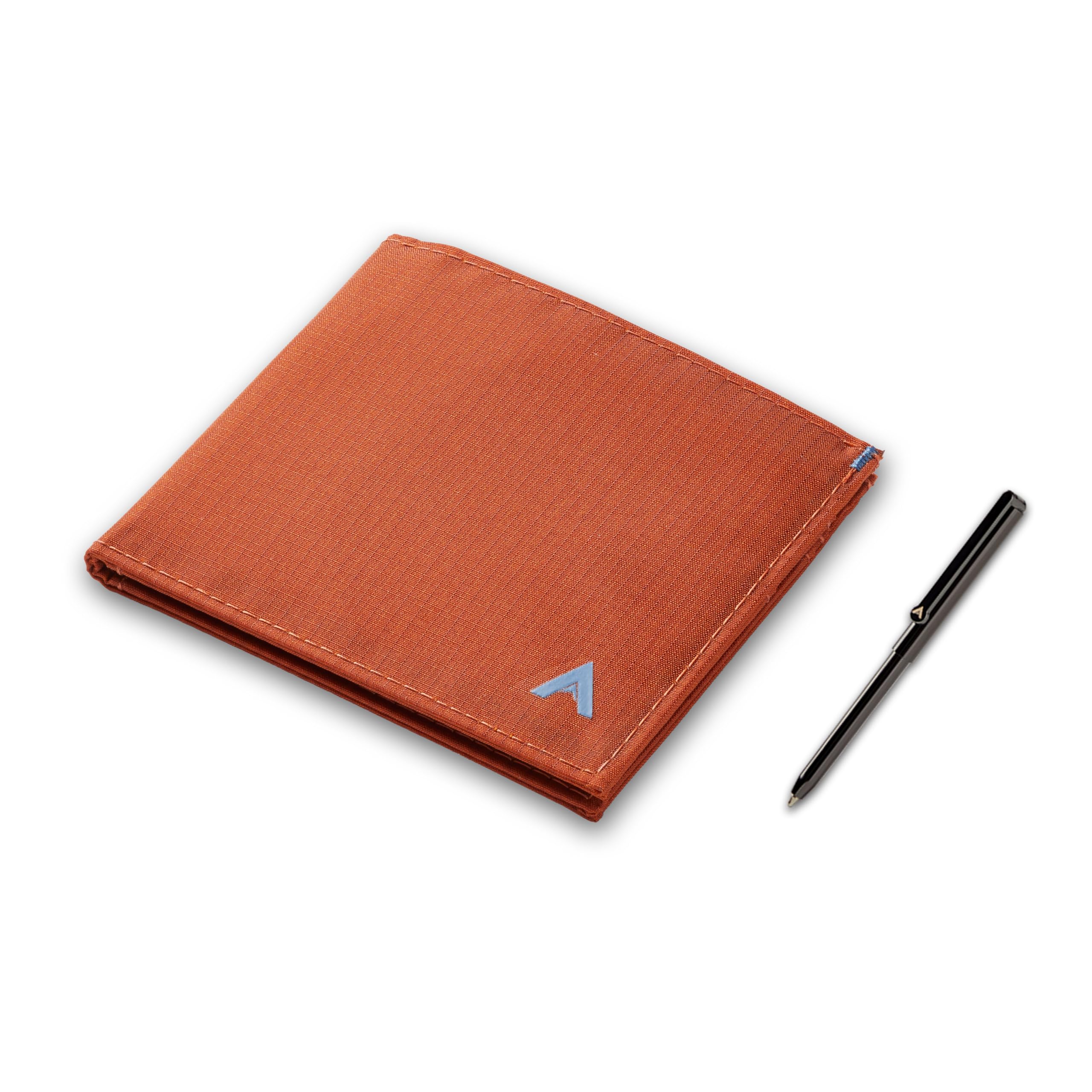Allett ID Wallet & Pen Bundle - RFID Blocking Slim Bifold Wallet with Stainless Steel Pen | Water Resistant Durable Nylon | Holds 4-12+ Cards & Cash | Perfect for Travel, Business & Everyday Use
