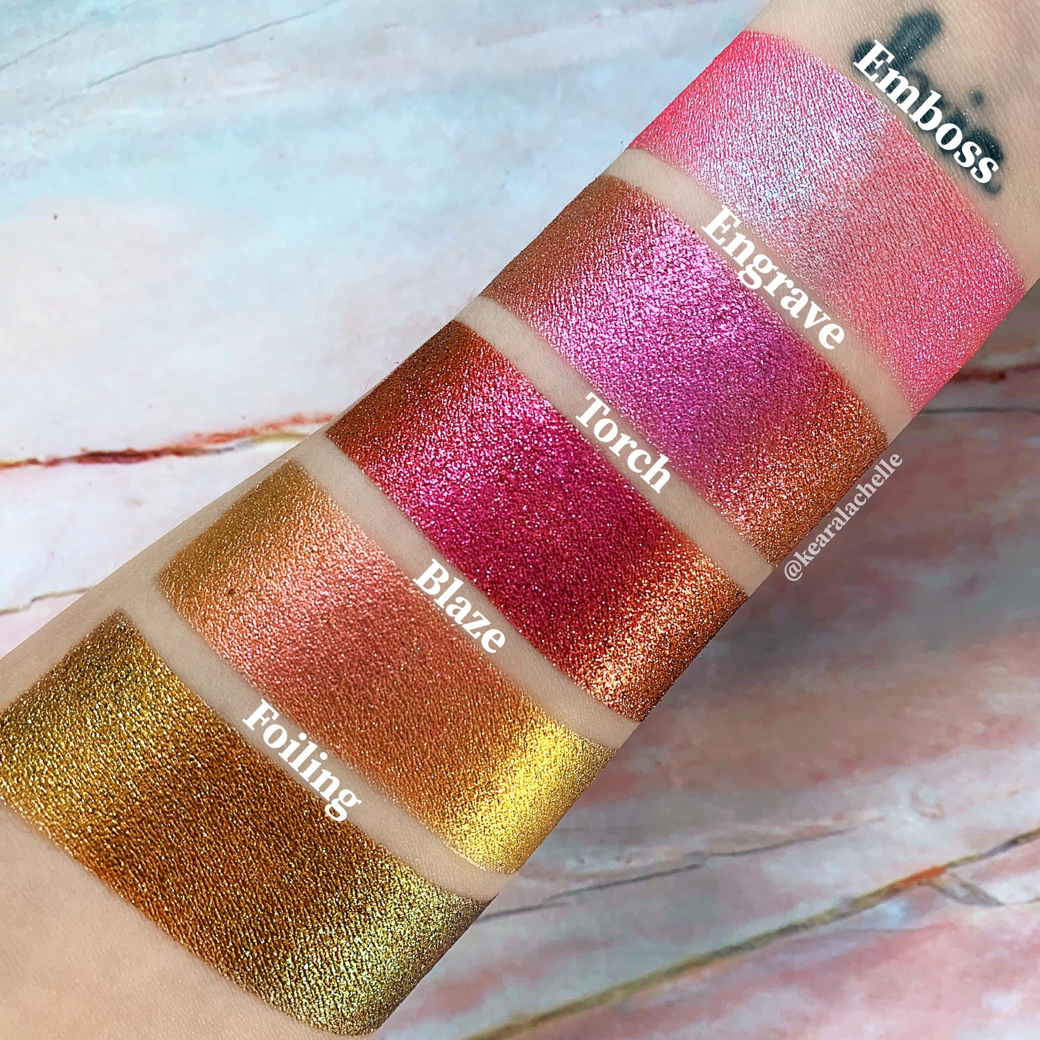 Blaze Glitter Multichrome Eyeshadow Palette - Long Lasting Highly Pigmented Makeup for Party, Night Out & Special Occasions
