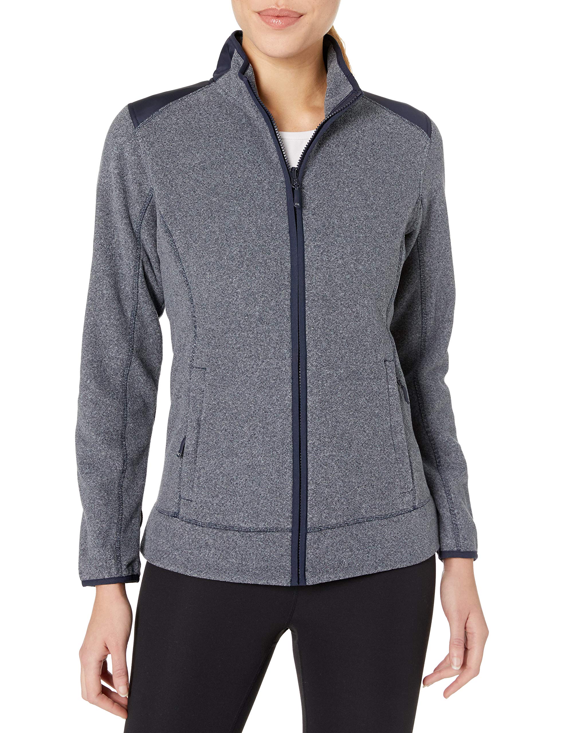 Cutter & Buck Women's CB Weathertec Cedar Park Full-Zip Waterproof Jacket - Lightweight Windproof Raincoat for Hiking, Running & Outdoor Activities