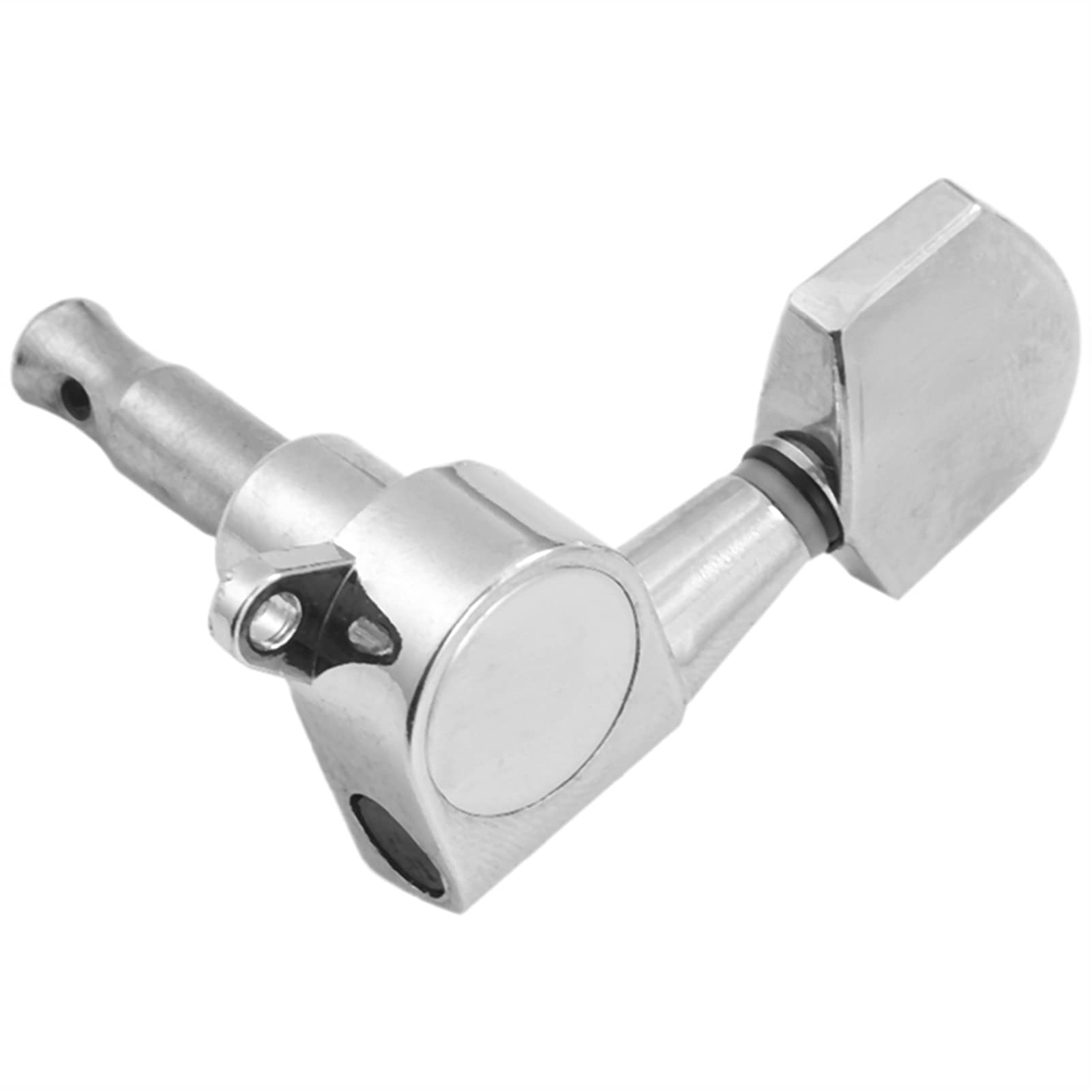 Premium 6-Piece Silver Acoustic Guitar Machine Heads - Left & Right Handed Tuning Pegs for Precise String Tuning | Perfect for Guitar Maintenance, Upgrades & Professional Performances