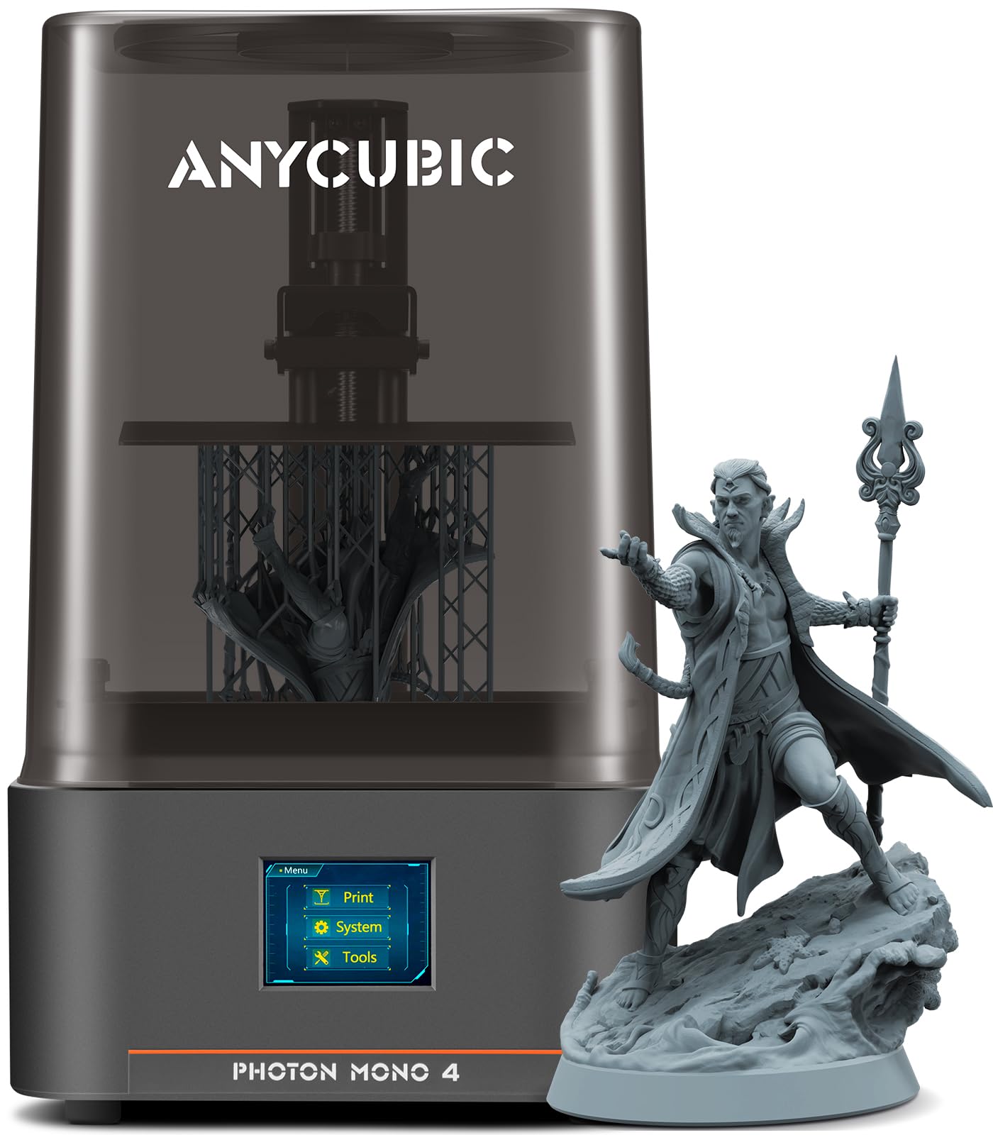 ANYCUBIC Photon Mono 4K 3D Printer with 7-inch Mono LCD Screen - 10K High Precision Resin Printer, Upgraded LighTurbo Matrix & Printing Platform (6.04