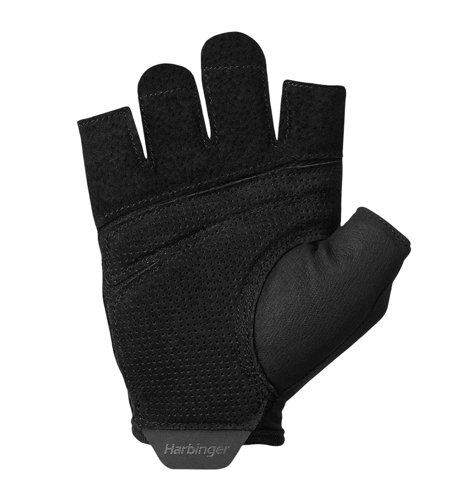 Harbinger Unisex Pro Gloves 2.0 - Black Weightlifting & Cross Training Gloves for Gym, Fitness & Workouts
